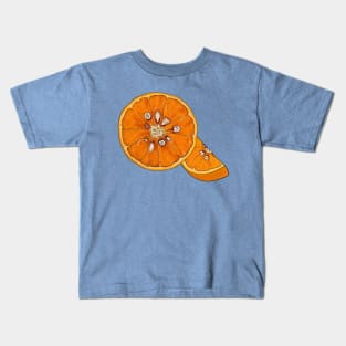 Oranges Inside With Teeths Kids T-Shirt